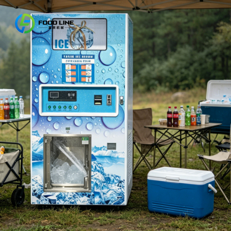 Meal Prep Vending Machine - Özelleştirilmiş Torbalı Buz İşleme Ticari Cihazı