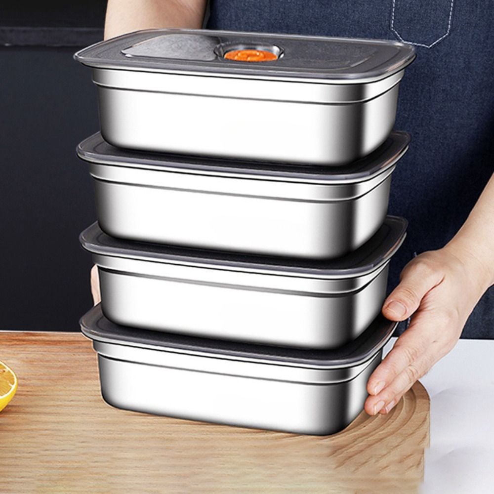 Meal Prep Freezer - Paslanmaz Çelik Kamp Öğle Yemeği Kutusu