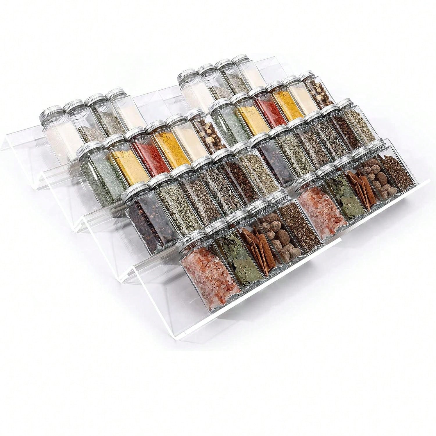 Spice Jar Labels - 4 katmanlı Baharat Çekmece Organizatör Ayarlanabilir