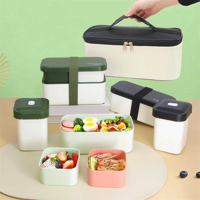 Meal Prep Japanese - Çift Bölmeli Öğle Yemeği Kutusu Mikrodalga