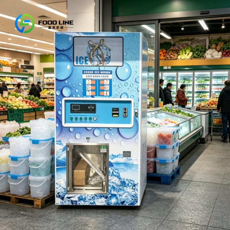 Meal Prep Vending Machine - Özelleştirilmiş Akıllı Buz Dolum Otomatı Otomatik