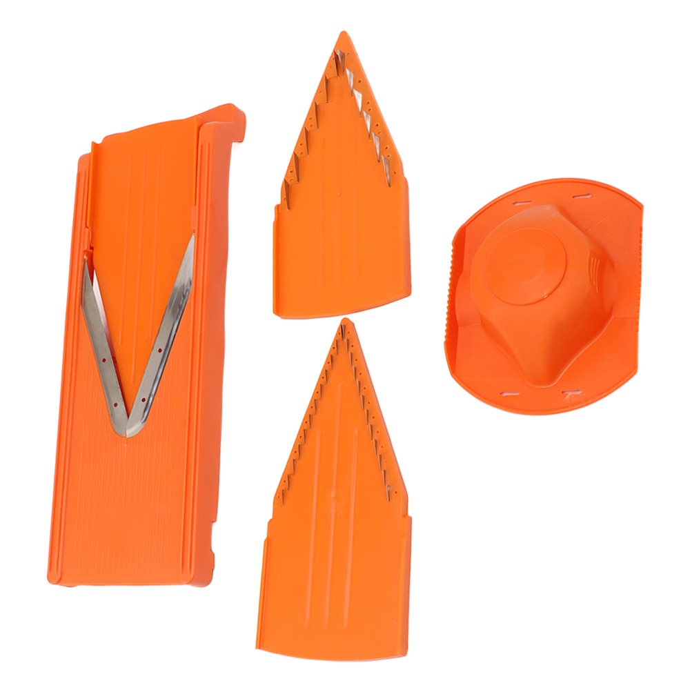 Mandoline Slicer Guard - ABS Mandolin Kesici Turuncu Paslanmaz Çelik
