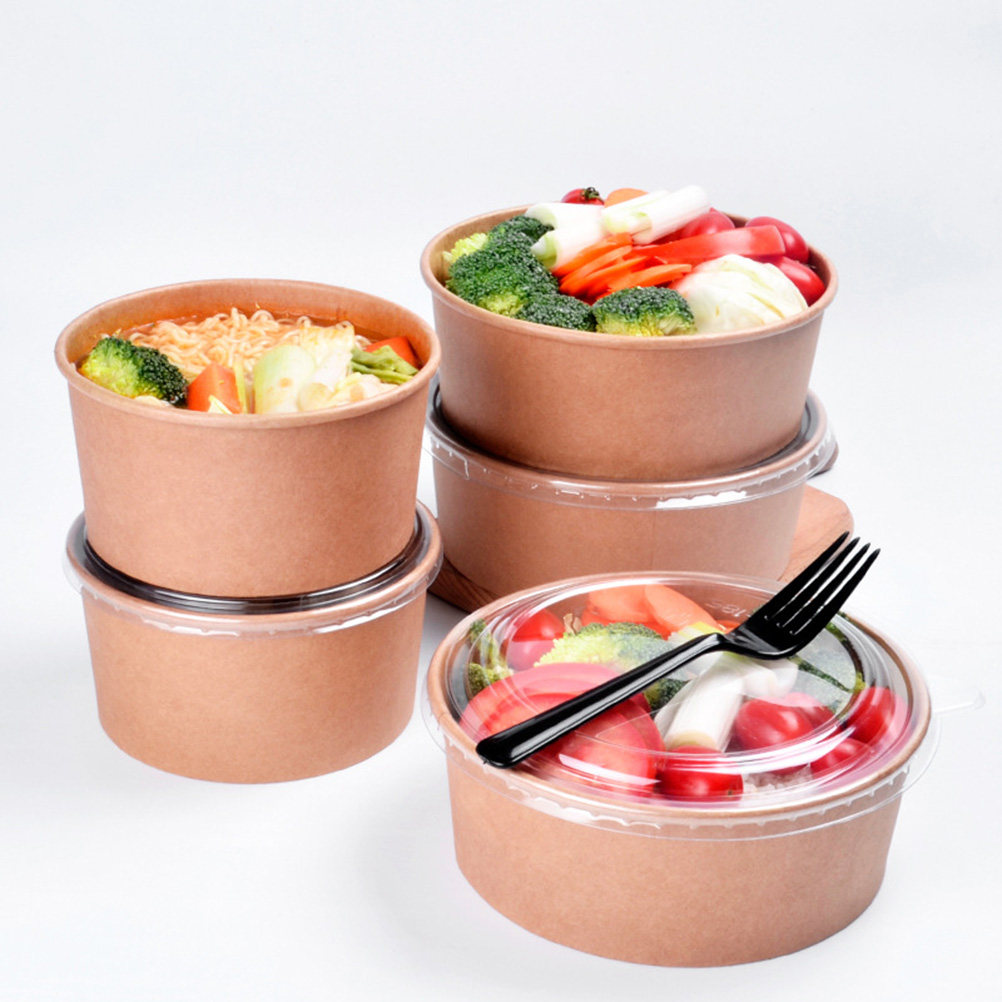 Meal Prep Usa - 20 Adet Kraft Kağıt Kase Sızdırmaz