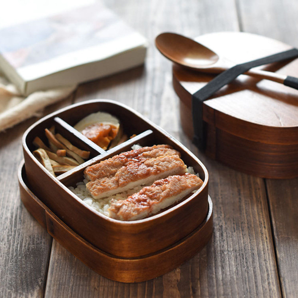 Meal Prep Japanese - 1 Adet Japon Tarzı Ahşap Öğle