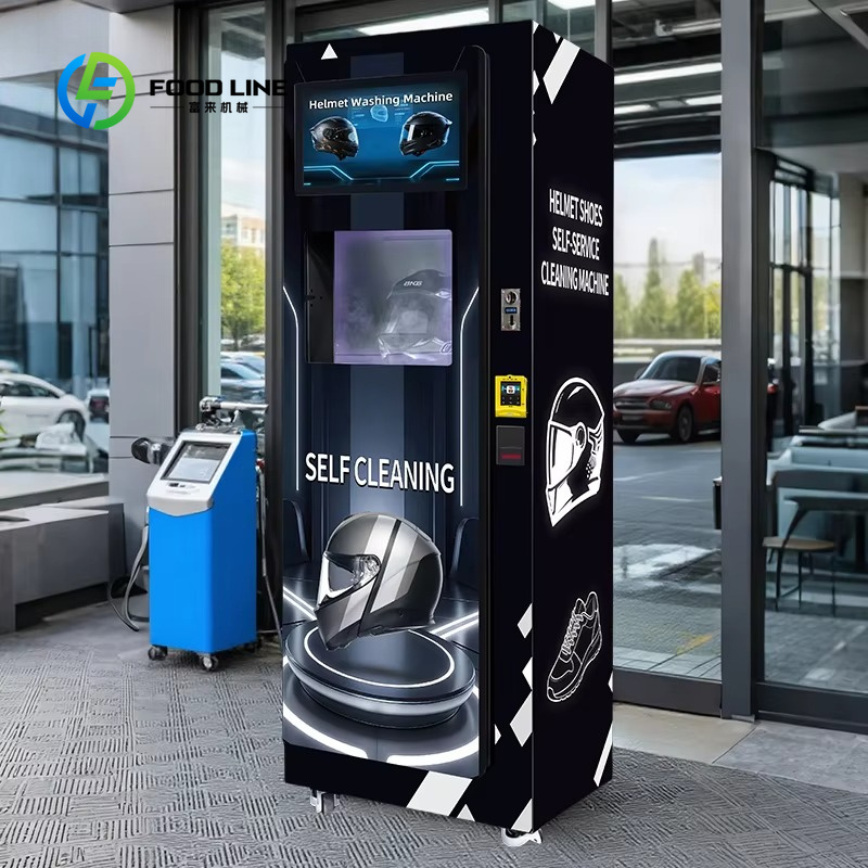 Meal Prep Vending Machine - Özelleştirilmiş jetonlu kask ve ayakkabı temizleme