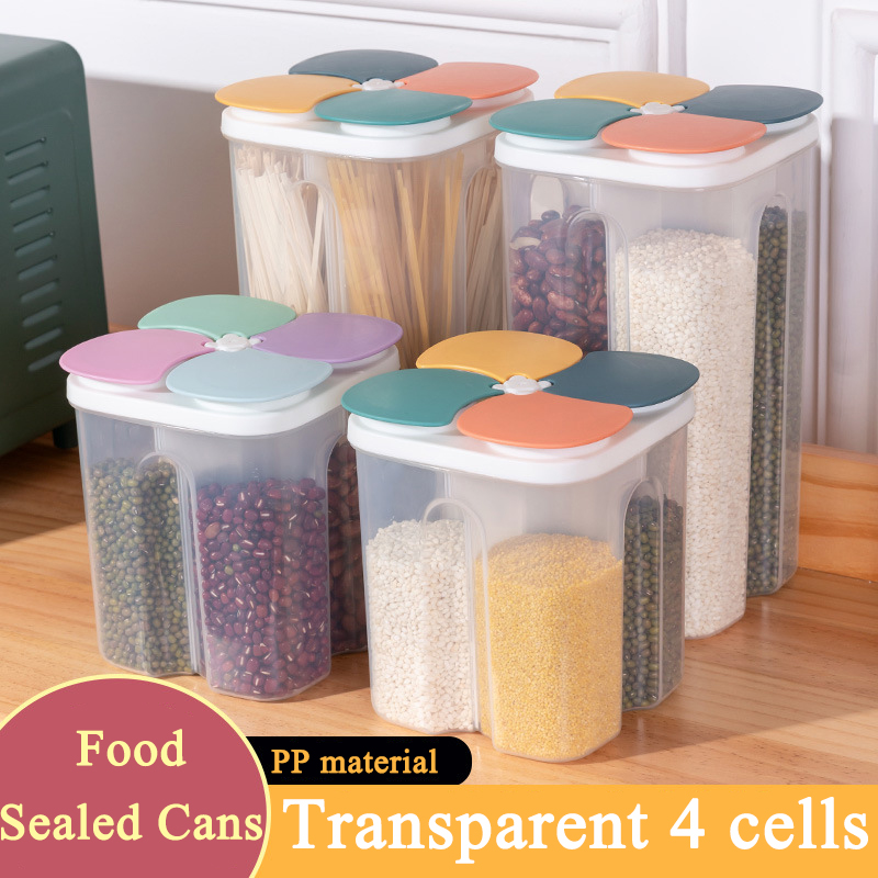 Meal Prep Jar - Mutfak Tahıllar Saklama Kutusu Plastik 4