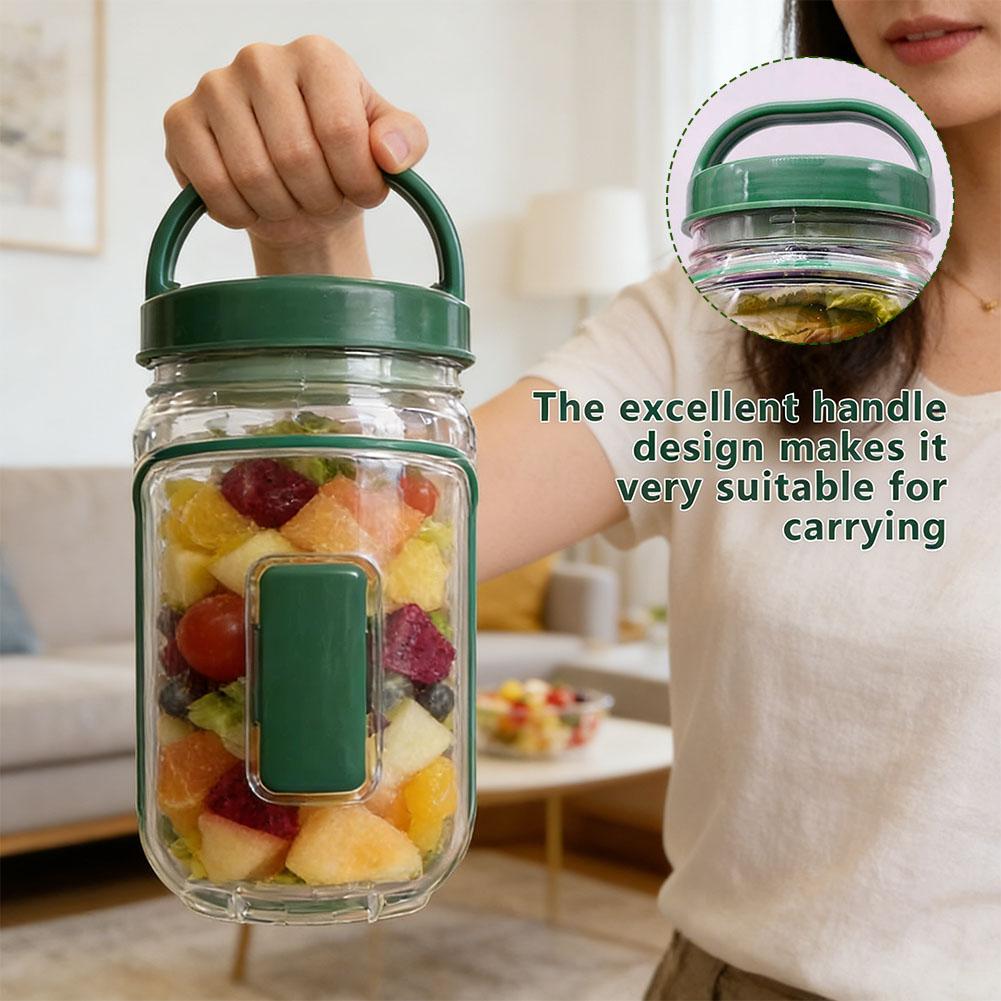 Taşınabilir Salata Kabı, Çatal - Meal Prep Jar incelemesi ve fiyatı