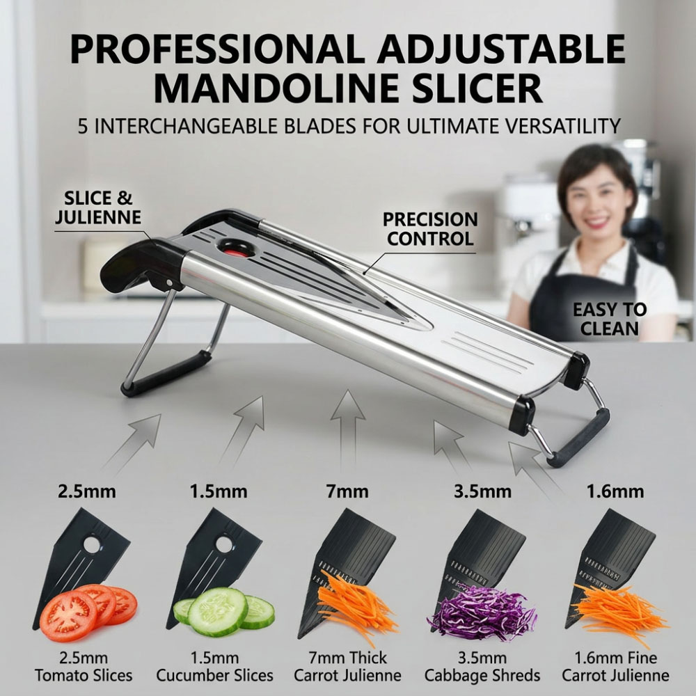 Paslanmaz Çelik Mandolin Dilim - Mandoline Slicer Guard incelemesi ve fiyatı