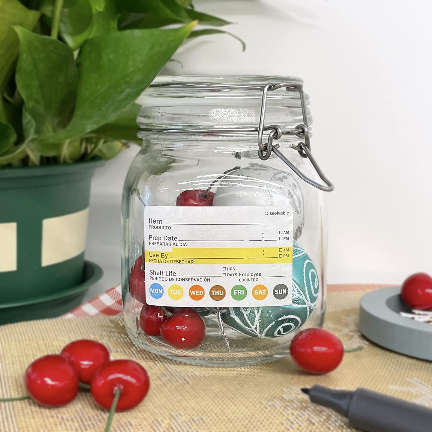 250 Adet/Rulo Gıda Tarih Etike - Meal Prep Jar incelemesi ve fiyatı