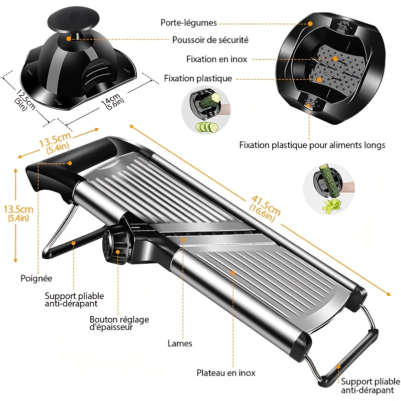 5 Bıçaklı ve Tutuculu Paslanma - Mandoline Slicer Guard incelemesi ve fiyatı
