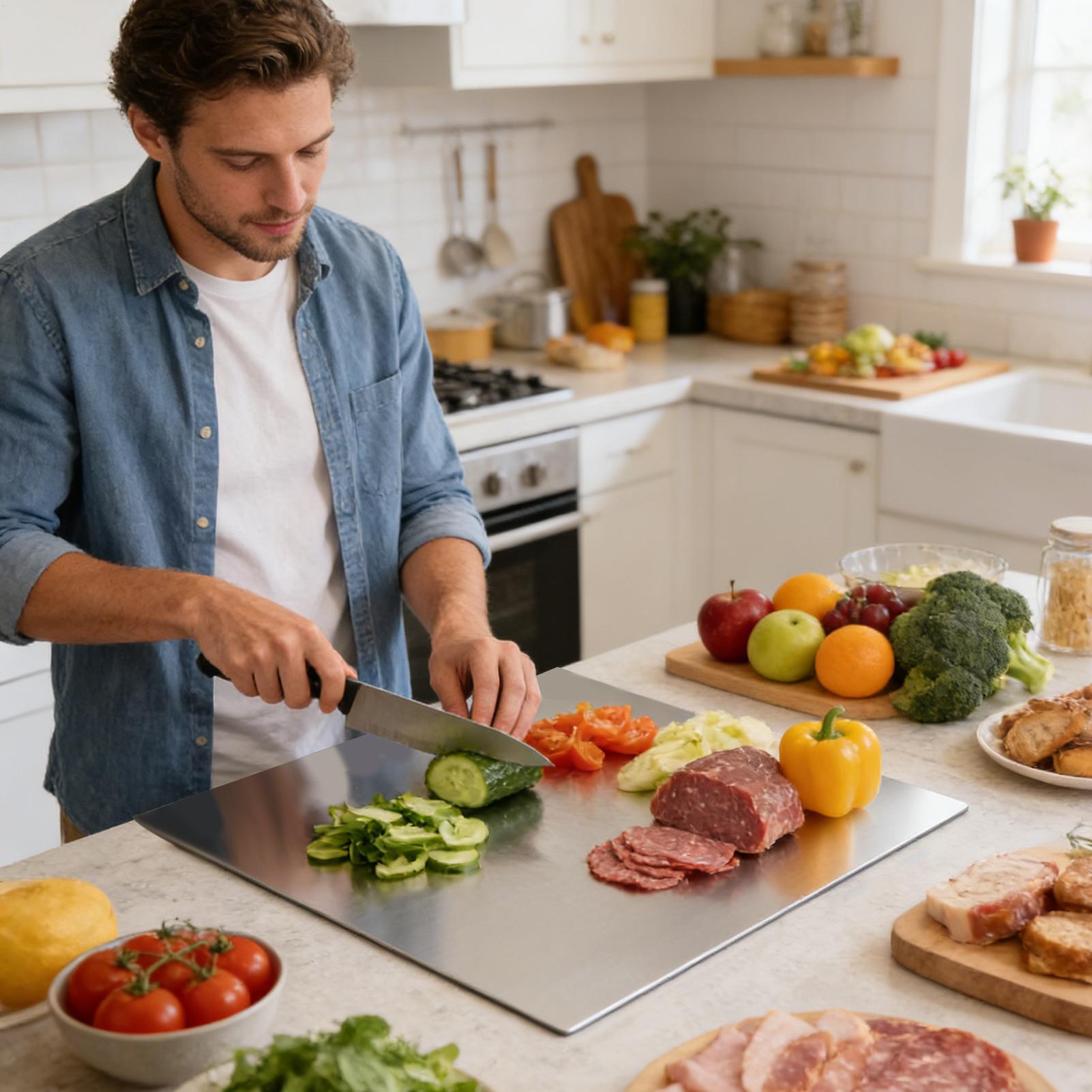 Paslanmaz Çelik Kesme Tahtası  - Meal Prep Usa incelemesi ve fiyatı