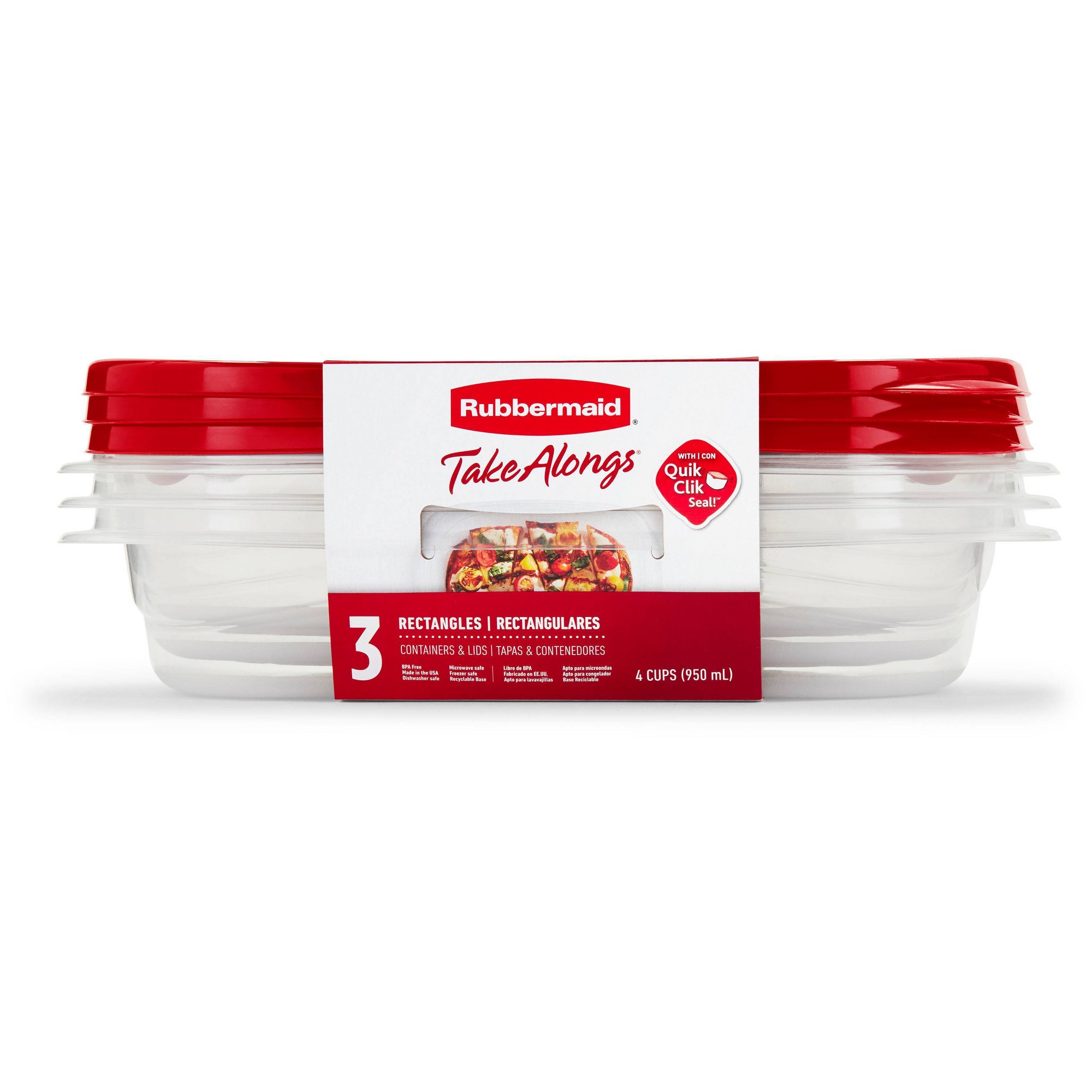 3 adet Kırmızı Dikdörtgen Gıda - Meal Prep Lunch Boxes incelemesi ve fiyatı