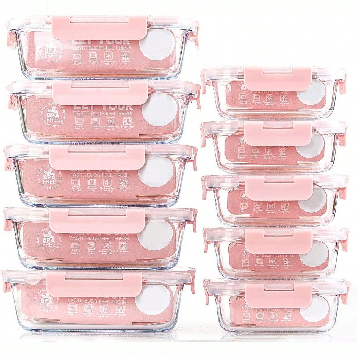 10'lu Paket Cam Yemek Hazırlık - Meal Prep Lunch Boxes incelemesi ve fiyatı