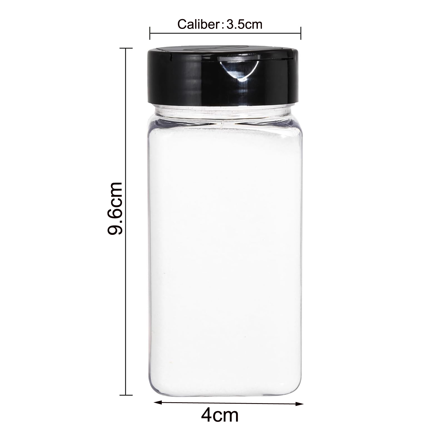 Kare Büyük Plastik Baharat Kav - Meal Prep Jar incelemesi ve fiyatı