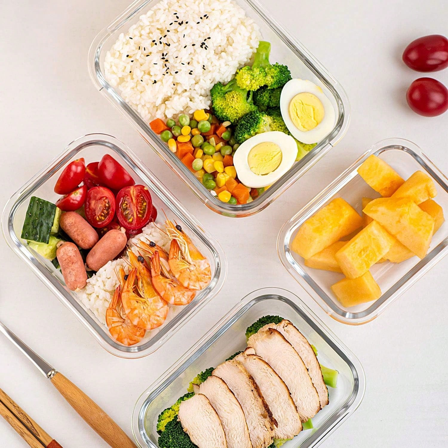 10'lu Paket Cam Yemek Hazırlık - Meal Prep Freezer incelemesi ve fiyatı